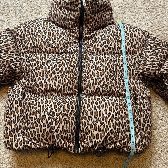 Cordova Ski Meribel Down Puffer Jacket Leopard Cheetah Print size M Worn Once - Picture 4 of 7